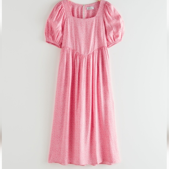 & Other Stories Pink Dress sz 12 - Picture 1 of 9